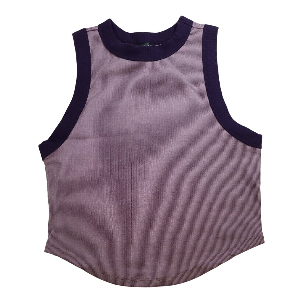 Wild Fable Girls Ribbed Knit Tank Top Purple Size Medium